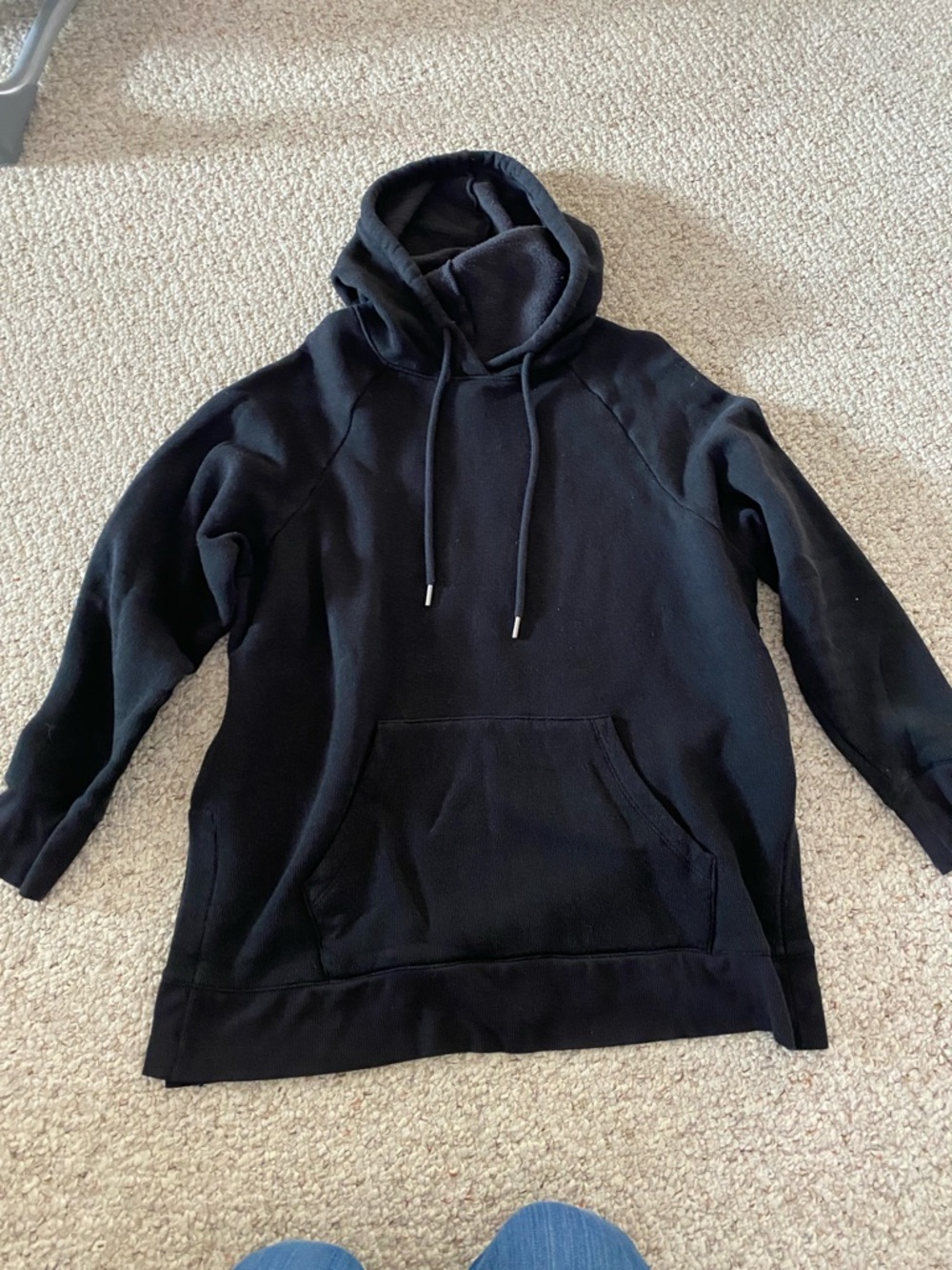 Motherhood Maternity Black Hooded Pullover Sweatshirt
